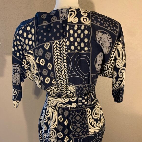 Vintage Tribal Print Geometric Dress Belt M - Picture 10 of 16